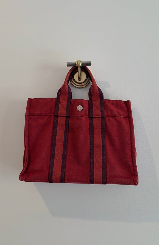 Hermes Fourre Tout Canvas Bag