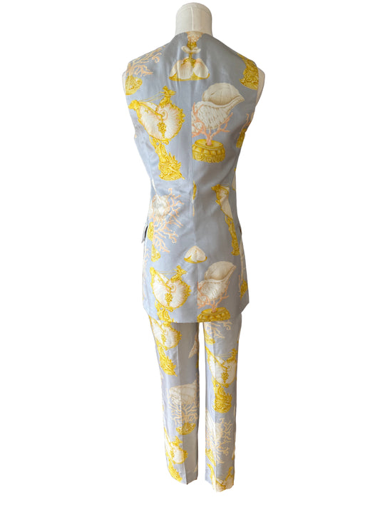 Celine Silk Vest/Pants Set