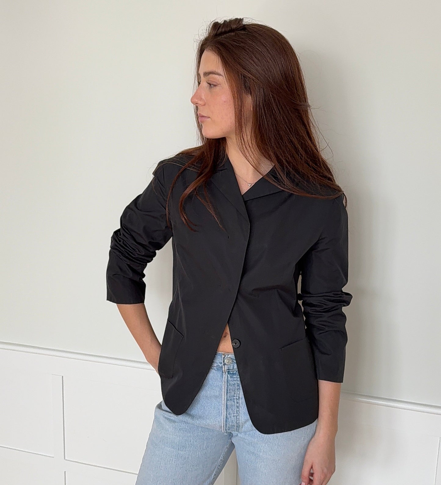 Jil Sander Black Lightweight Blazer