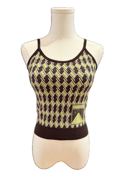 Prada Argyle Knit Tank