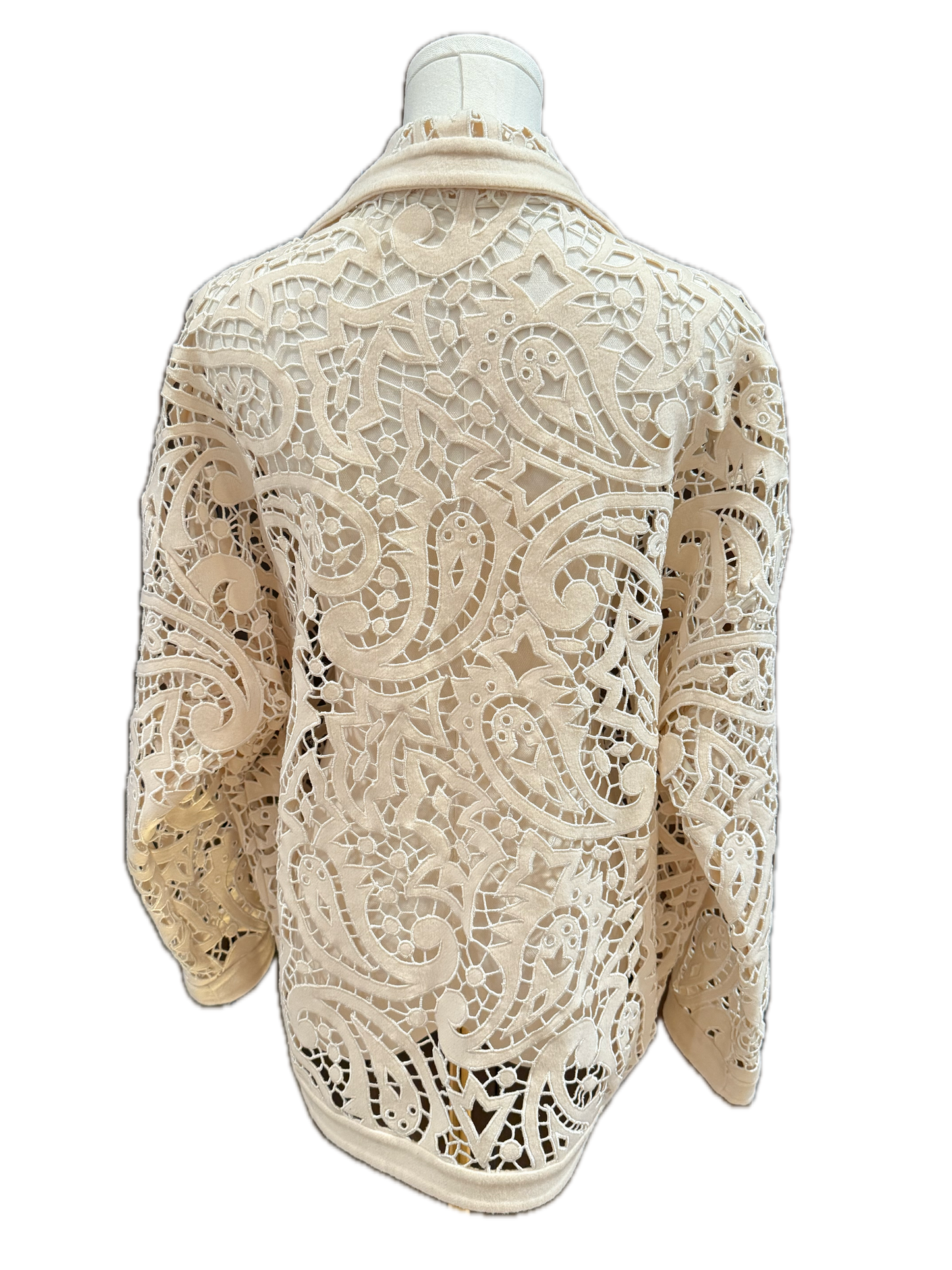 Vintage Cream Lace Jacket