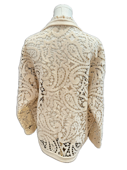 Vintage Cream Lace Jacket