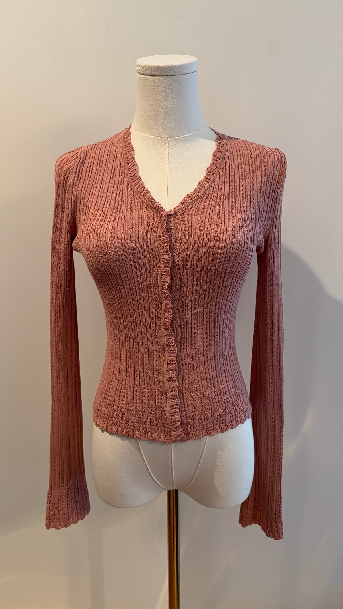 Christian Dior Pointelle Knit Cardigan