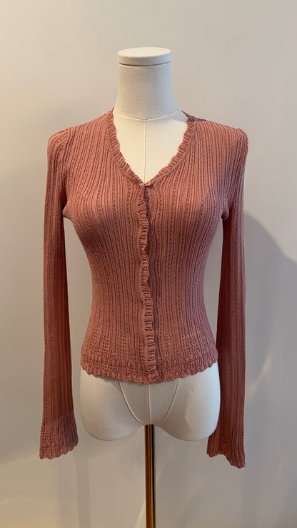 Christian Dior Pointelle Knit Cardigan