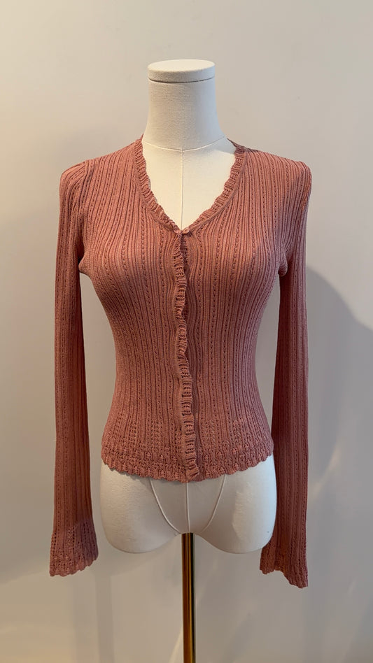 Christian Dior Pointelle Knit Cardigan