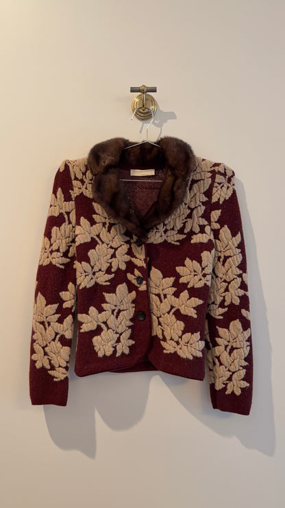 Valentino Floral Knit Jacket