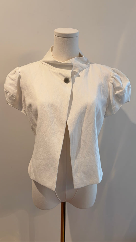 Fendi White Linen Blazer