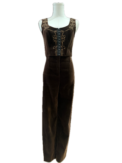 Blumarine Velvet 3-Piece Pantsuit