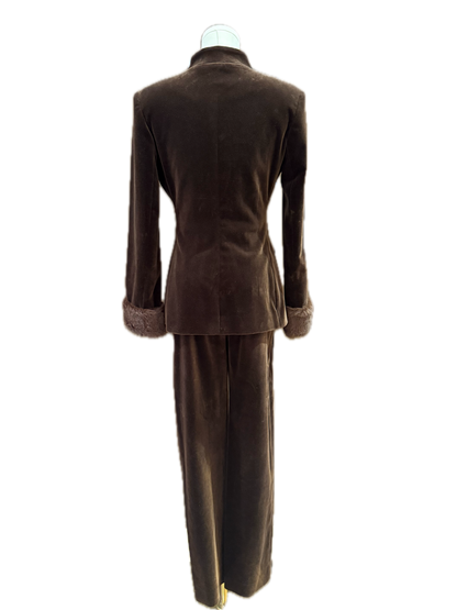 Blumarine Velvet 3-Piece Pantsuit