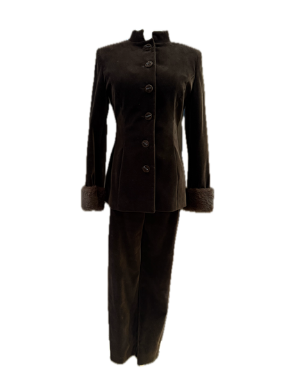 Blumarine Velvet 3-Piece Pantsuit