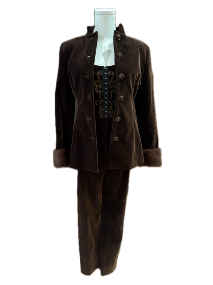 Blumarine Velvet 3-Piece Pantsuit