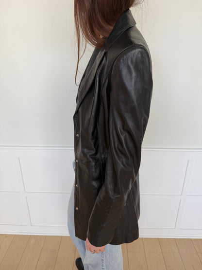 Claude Montana Lamb Leather Blazer