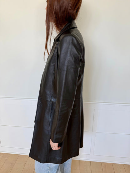 Long Lamb Leather Jacket