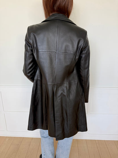 Long Lamb Leather Jacket