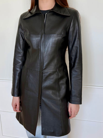 Long Lamb Leather Jacket