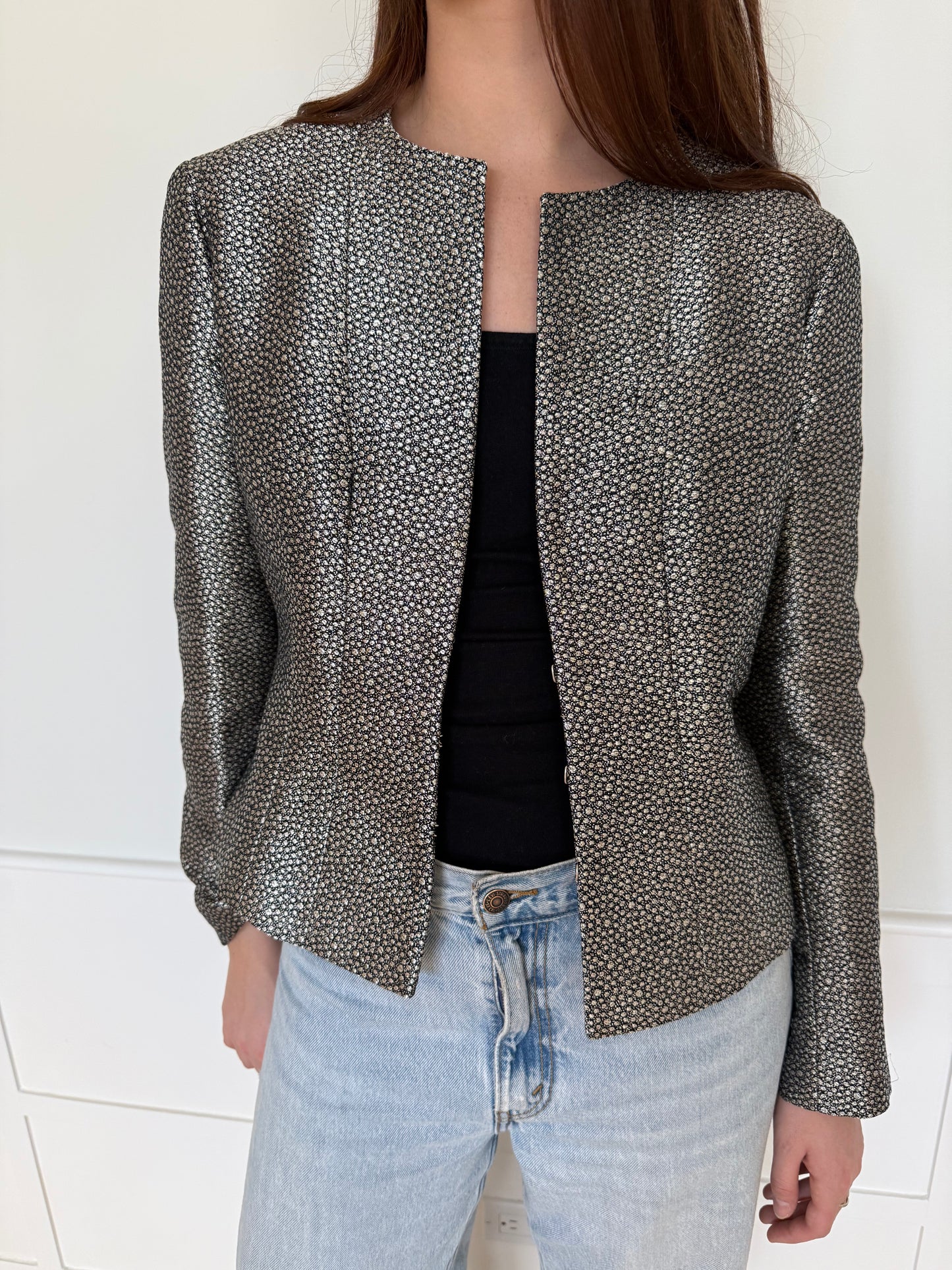 Vintage Chanel Metallic Evening Jacket