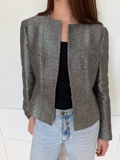 Vintage Chanel Metallic Evening Jacket
