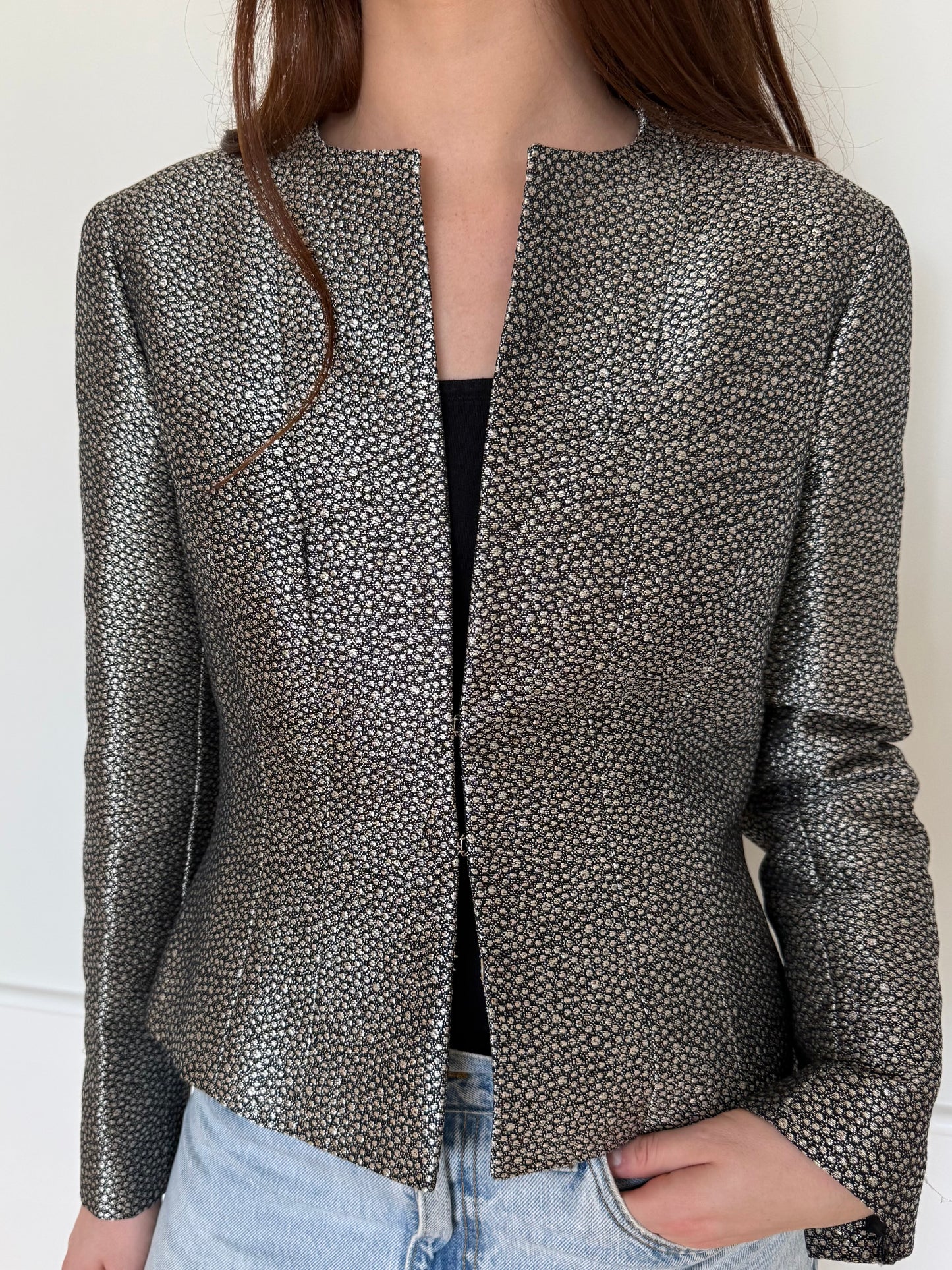 Vintage Chanel Metallic Evening Jacket