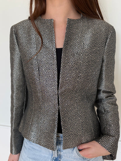 Vintage Chanel Metallic Evening Jacket