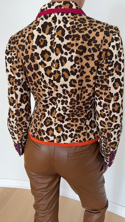 Moschino Leopard Blazer
