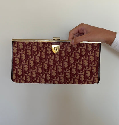 Christian Dior Burgundy Clutch