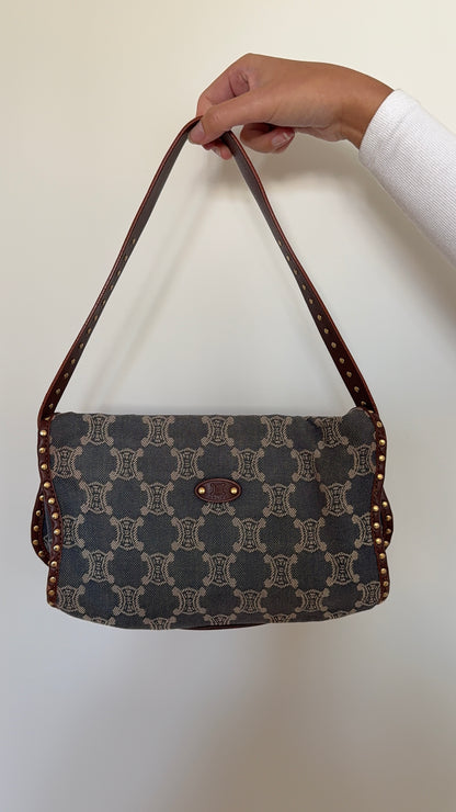 Celine Denim Macadam Bag