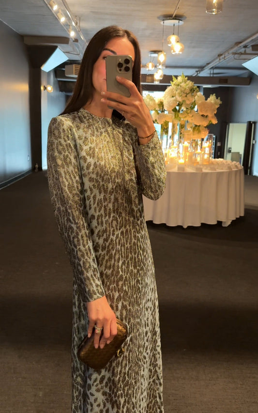 Vintage Animal Print Gown