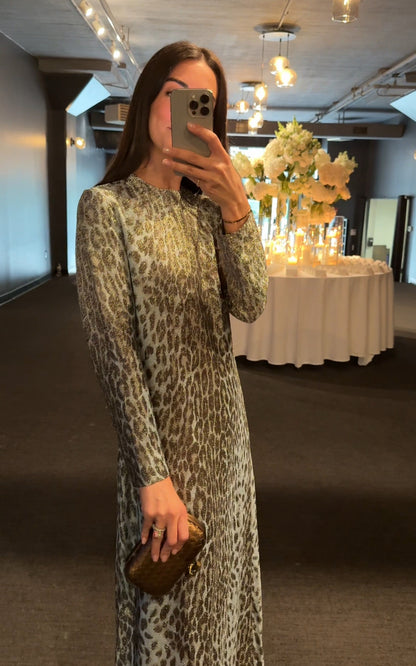 Vintage Animal Print Gown