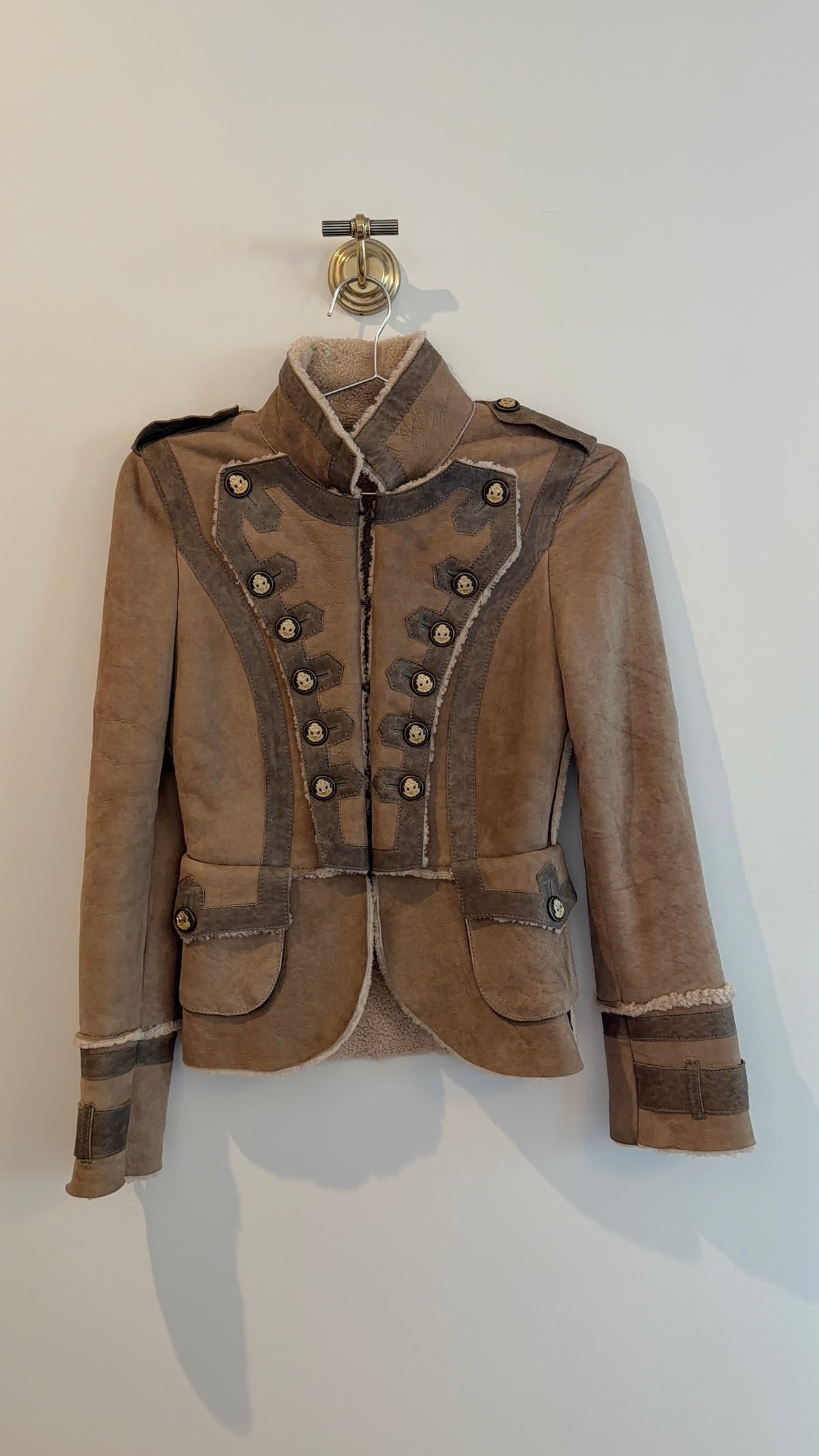 Dolce & Gabbana Shearling Cropped Jacket