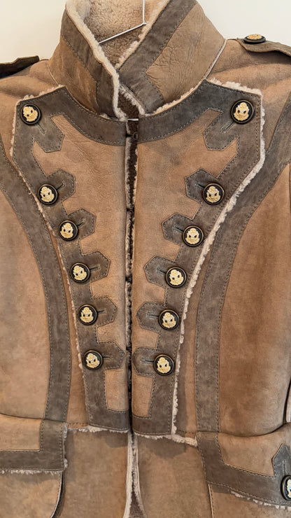 Dolce & Gabbana Shearling Cropped Jacket