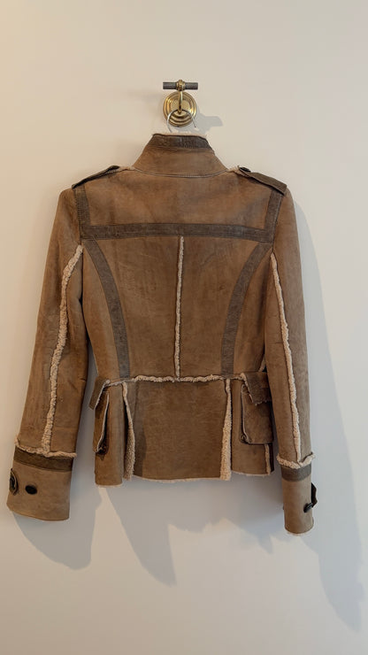 Dolce & Gabbana Shearling Cropped Jacket