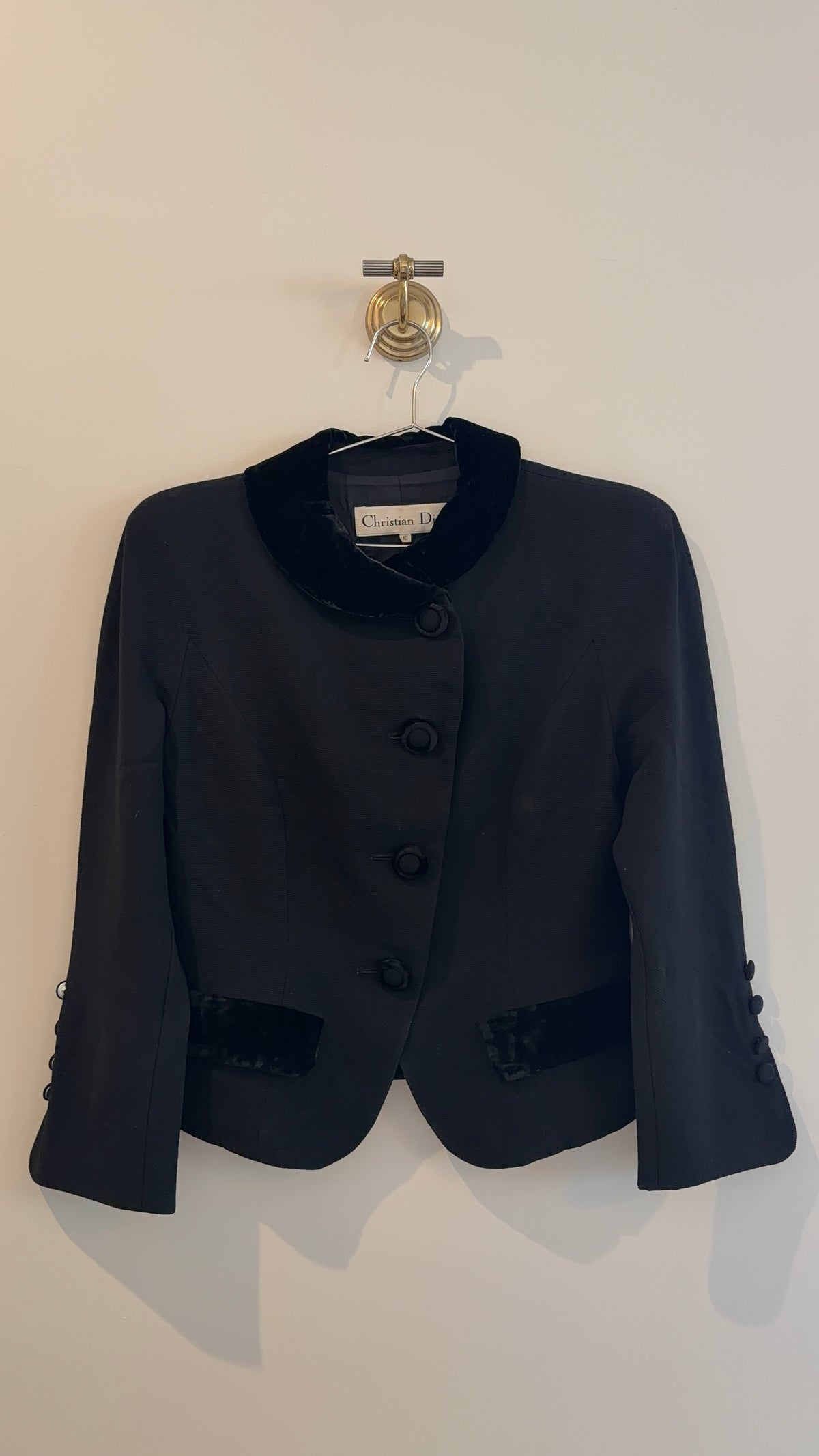 Christian Dior Velvet Trim Jacket