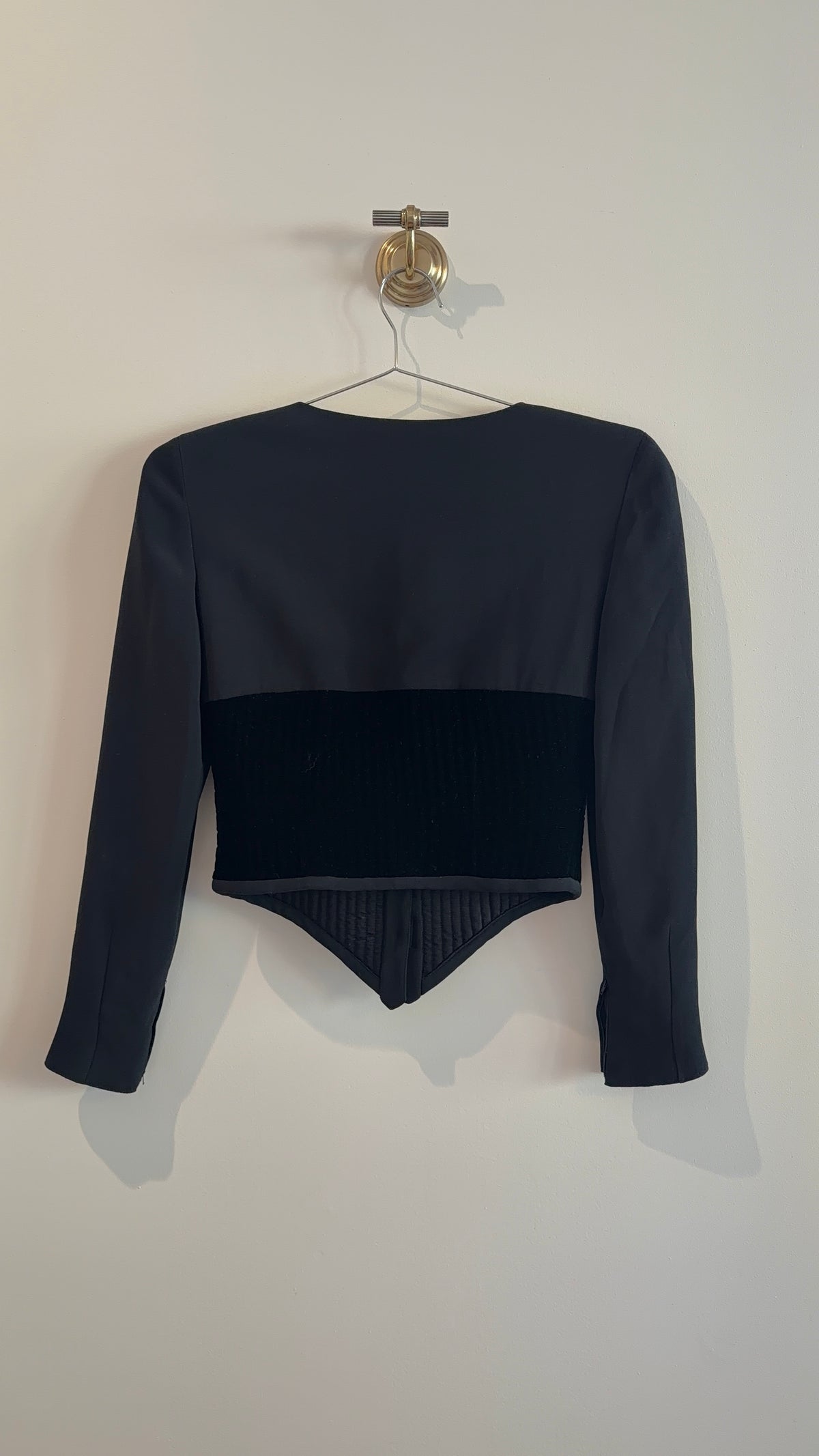 Valentino Velvet Corseted Jacket/Skirt Set