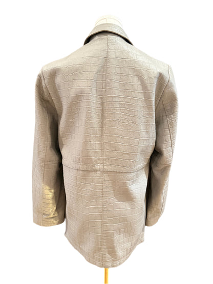 Toteme Grey Leather Blazer