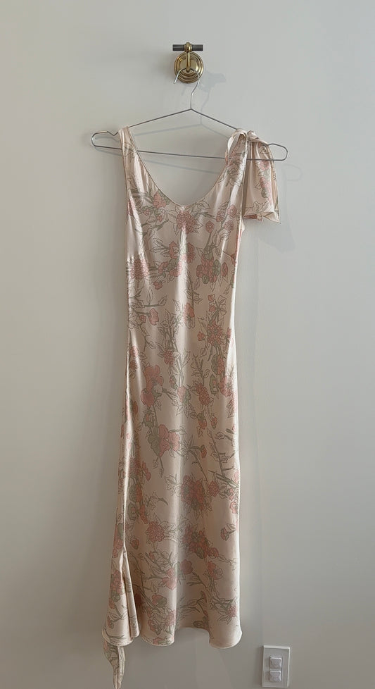 Emanuel Ungaro Floral Silk Midi Dress