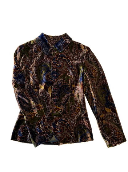 Ralph Lauren Velvet Button Down Jacket