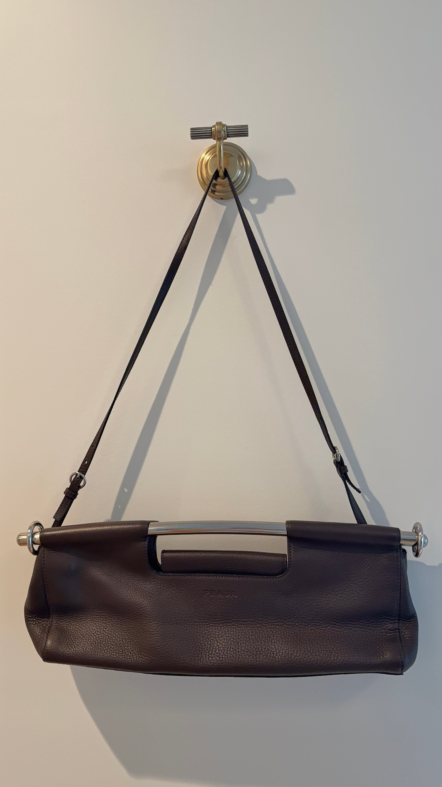 Prada Brown Vitello Bag