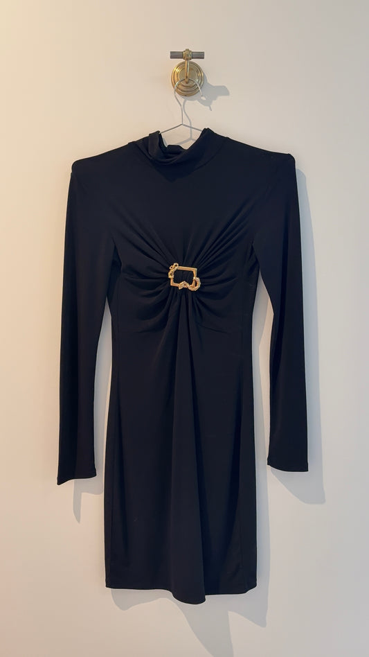 Roberto Cavalli Mock Neck Mini Dress