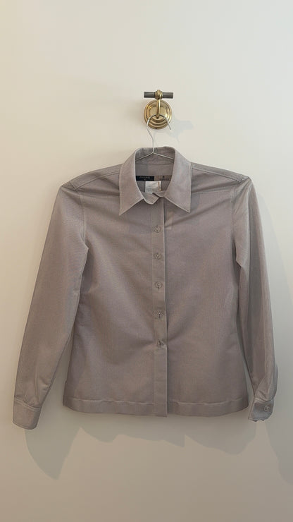 Chanel Perforated Button Down Shirt