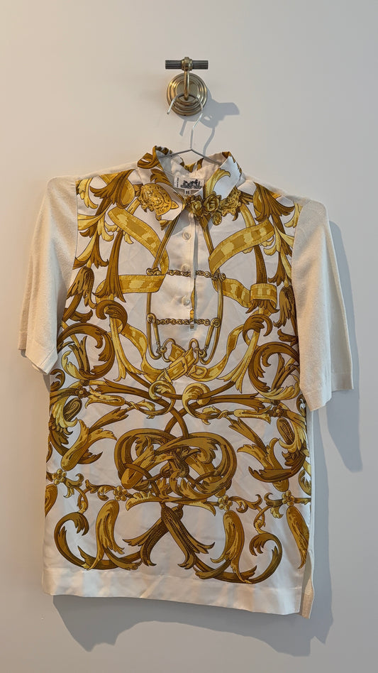 Hermes Silk and Cashmere Polo