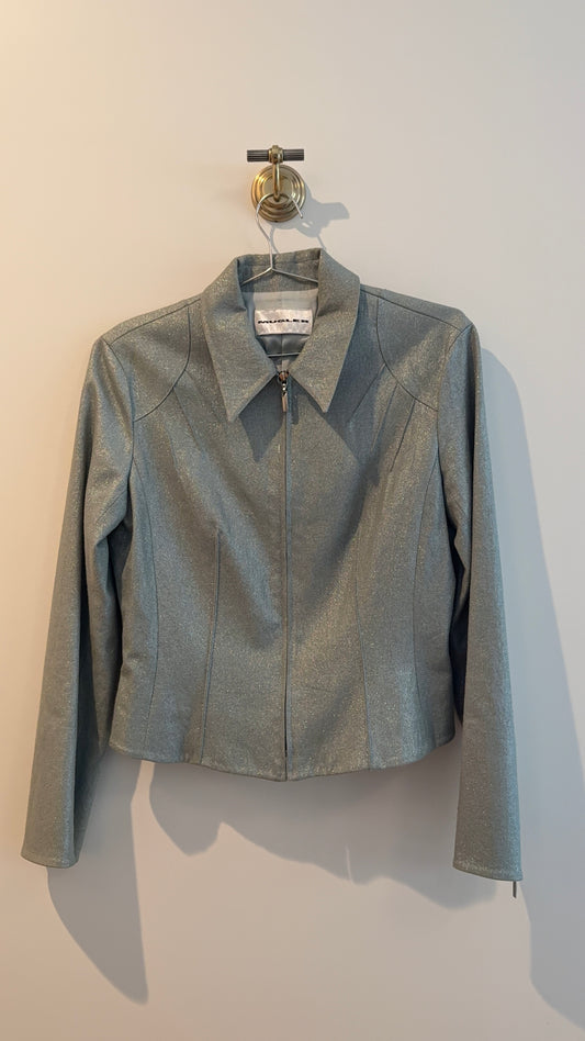 Mugler Green Shimmer Jacket
