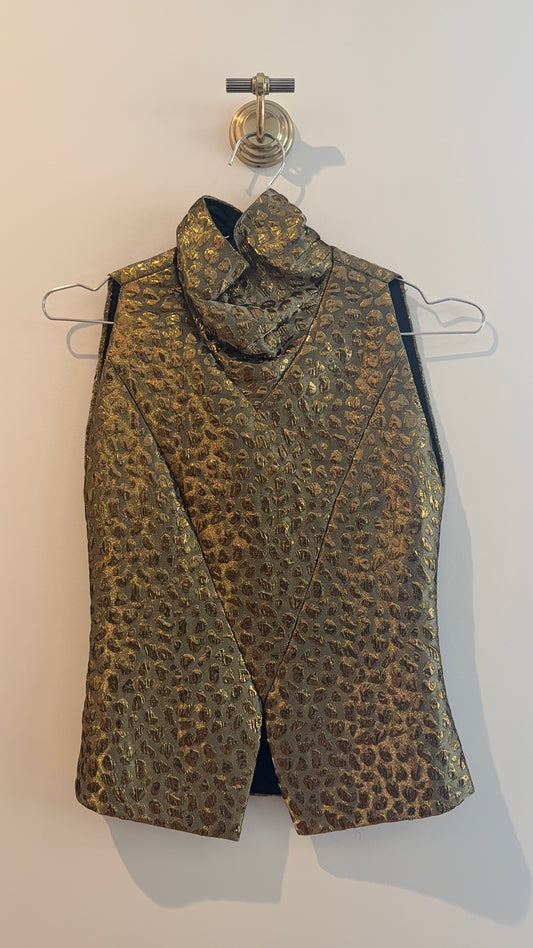 Galanos Gold Sleeveless Top