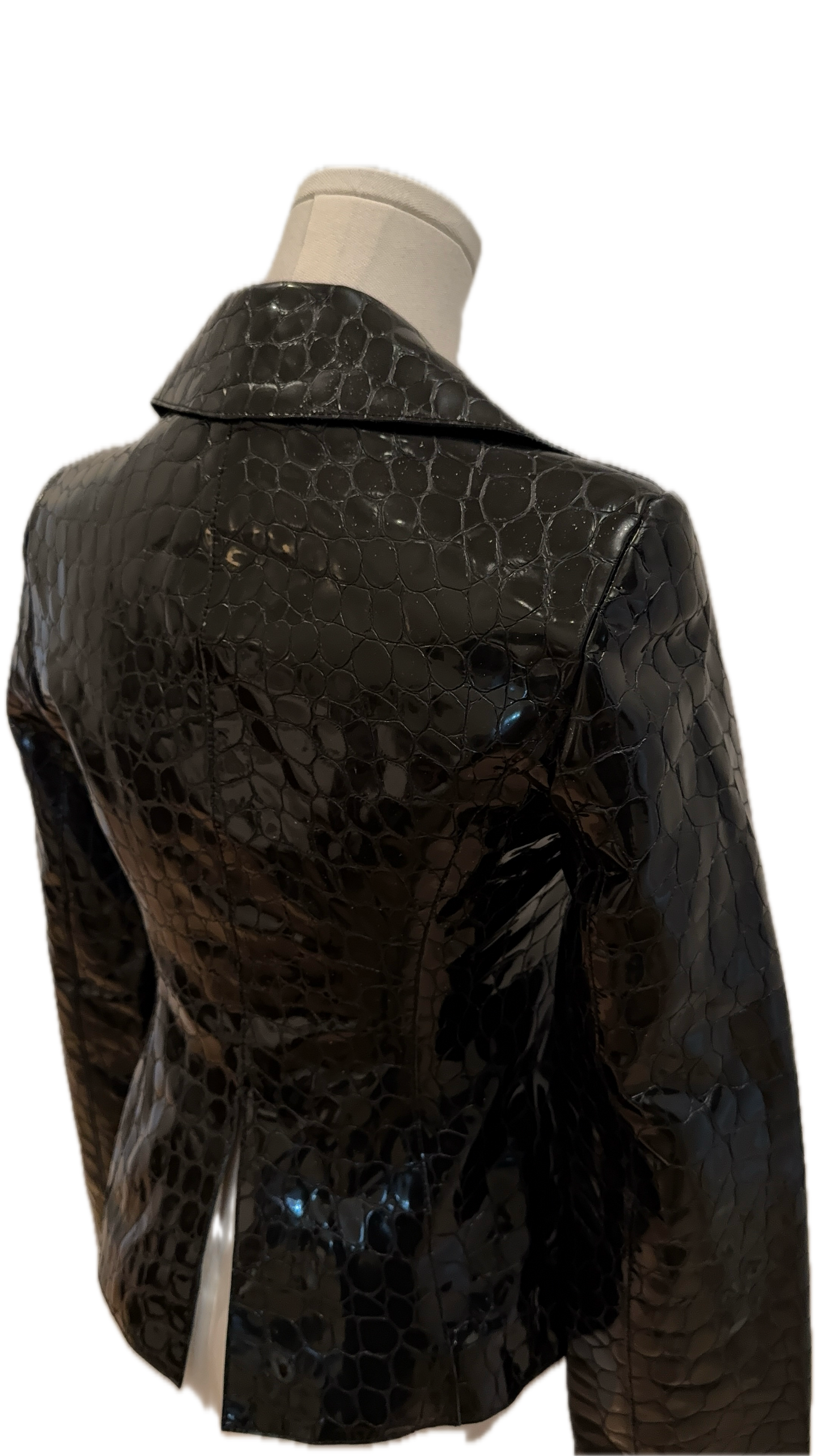 Armani Reptile Embossed Leather Jacket