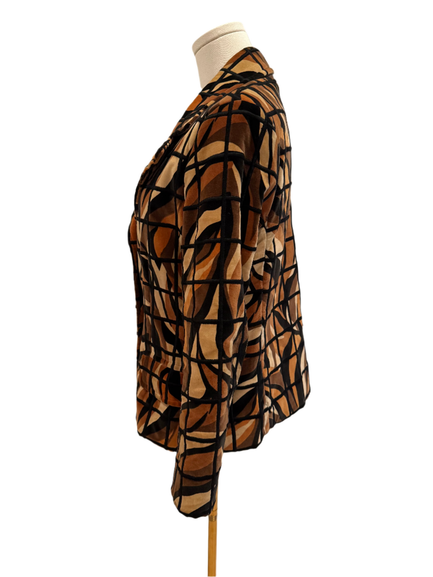 Patterned Brown Blazer