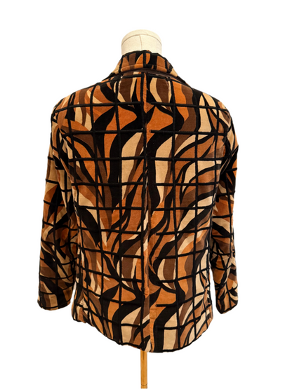 Patterned Brown Blazer