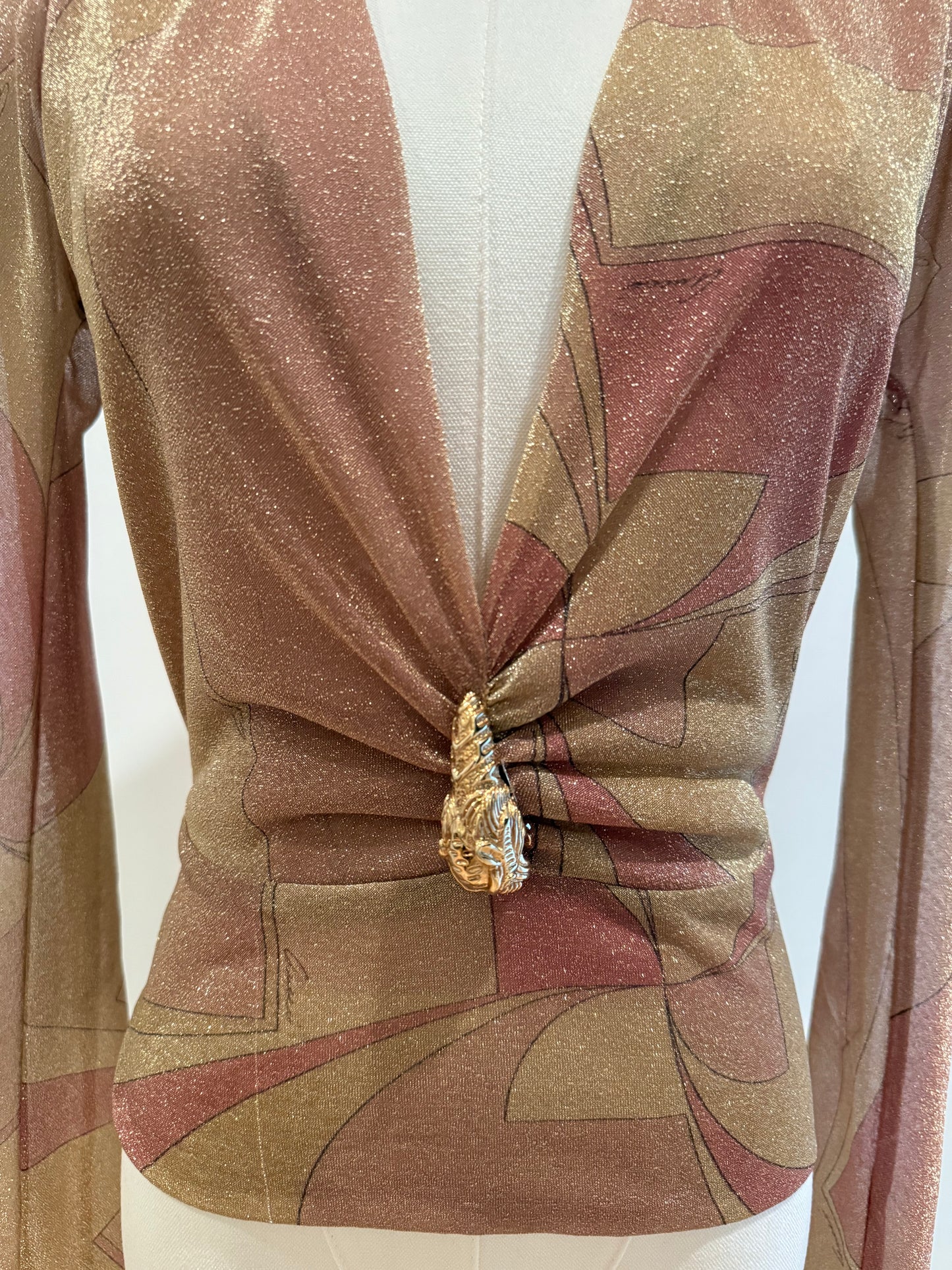 Gucci Metallic Top