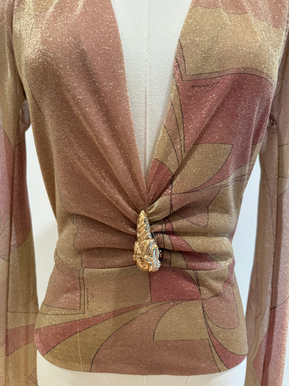 Gucci Metallic Top