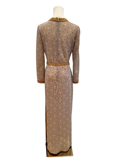 Gold/Silver Polka Dot Knit Dress