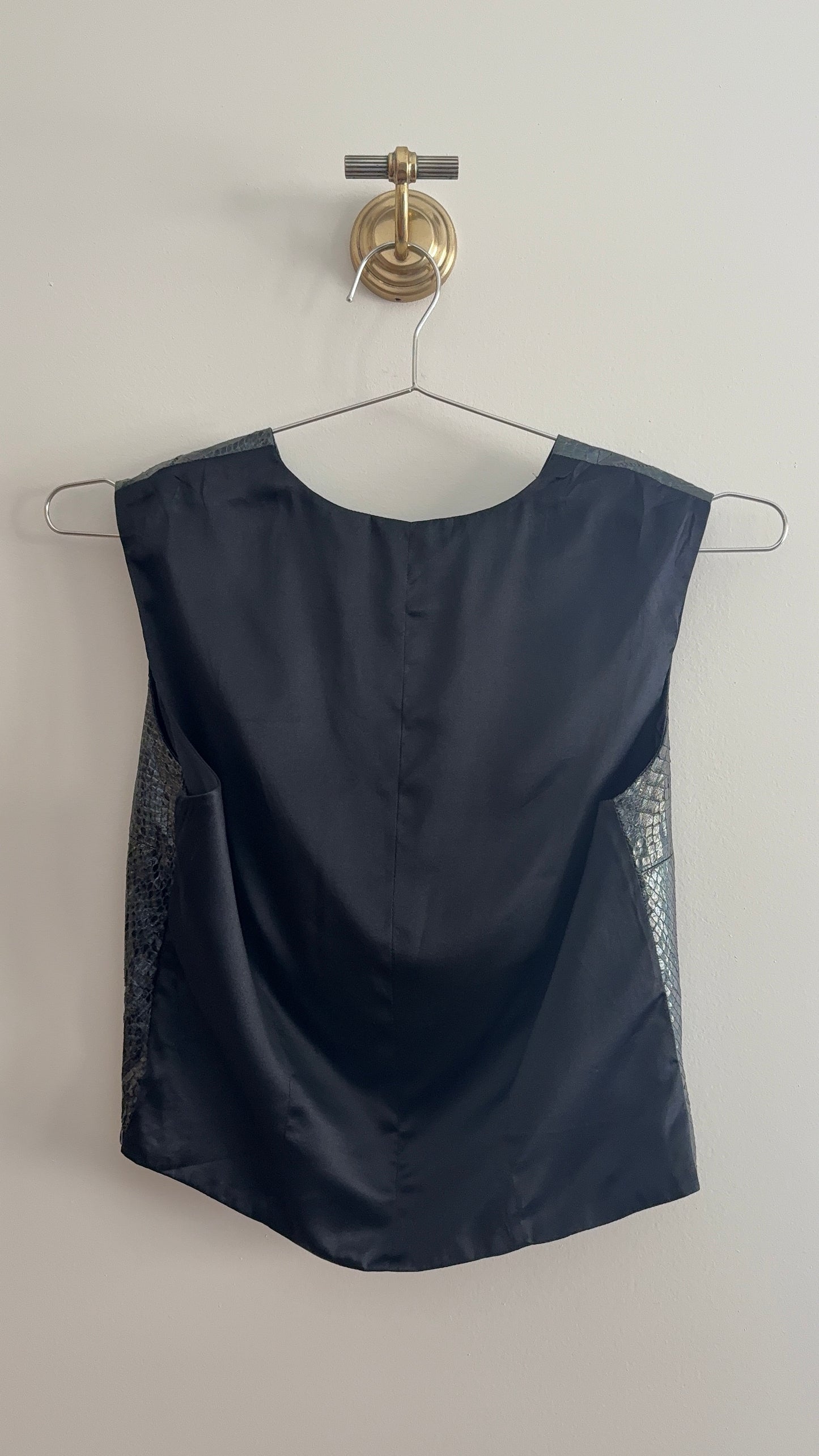 Richard Tyler Snakeskin Vest Top