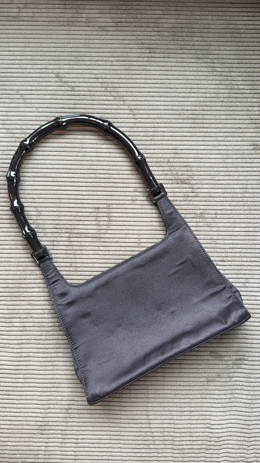 Gucci Bamboo Handle Satin Mini Bag